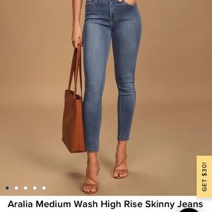 Just black “ariella” skinny jeans